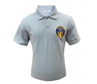 Frith Manor Pale Blue Polo Shirt (with Logo)