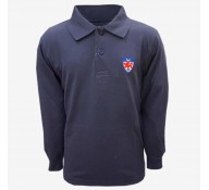 Dwight Navy Long Sleeve Polo Shirt (with Logo)