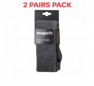 Plain Tights (2 Pair) - GREY